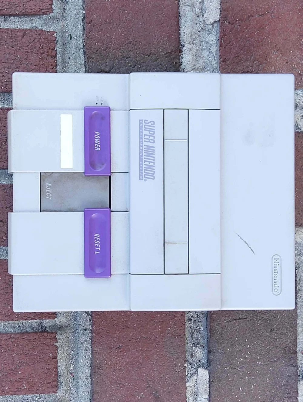 Super Nintendo Snes Console & Donkey Kong Country w/ RC AV Cord TESTED & WORKS